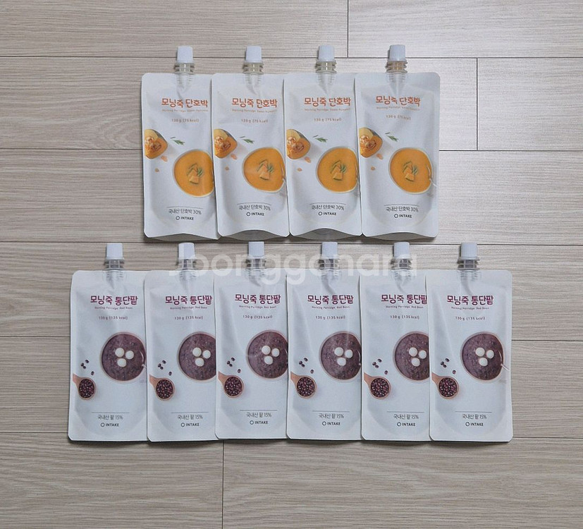 인테이크 모닝죽 단호박 단팥 세트--0