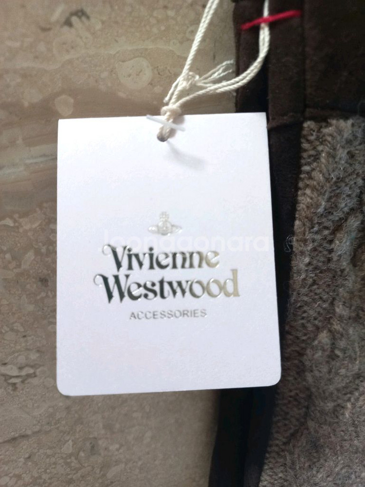 비비안웨스트우드 케이블 & 스웨이드 장갑 (새상품)--7