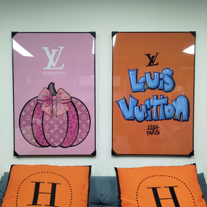 루이비통 쿠사마야요이 호박 슈프림 대형 그림액자 그림 액자 팝아트 인테리어소품 명품그림 명품액자 꽃 선물 가방 지갑