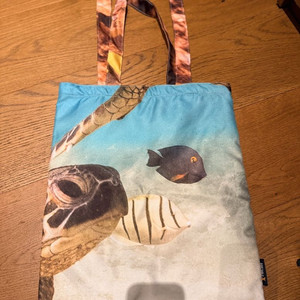 [ 미사용 새제품] 바다거북 씨터틀 해양생물 에코백 가방