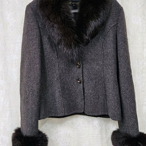 조이너스 폭스 퍼 장식 핸드메이드 자켓