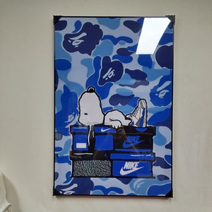 스누피 나이키 피규어 캐릭터 그림액자 그림 액자 팝아트 인테리어소품 명품그림 명품액자 꽃 곰인형 콜라보 인테리어