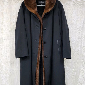 밍크카라 모피 롱코트88