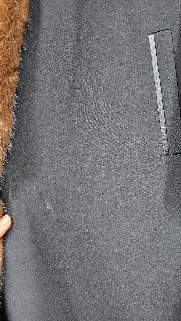 밍크카라 모피 롱코트88--9