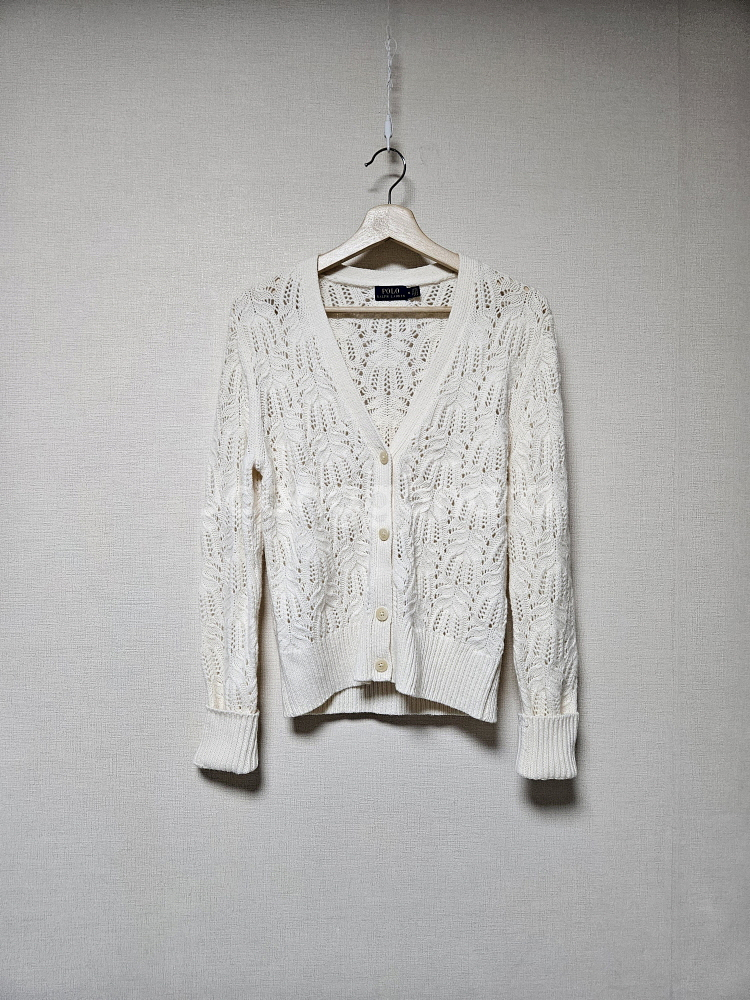 폴로 랄프로렌 POLO 모직 니트 가디건 m사이즈--0