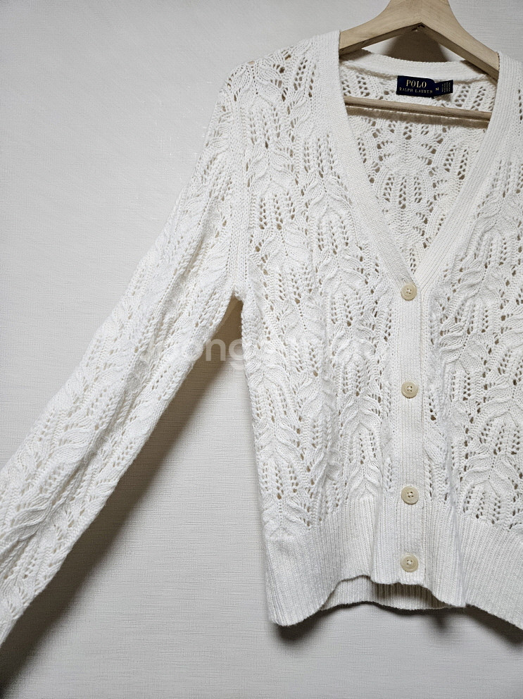 폴로 랄프로렌 POLO 모직 니트 가디건 m사이즈--4