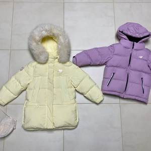 뉴발란스 키즈 덕다운 오리털 미디 다운 패딩 120호 일괄