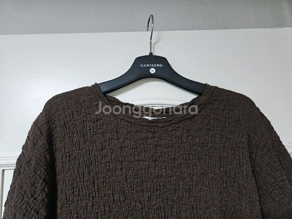 탑텐 고동색 갈색 스판 반팔 티셔츠 xl 편의점 반값 택포 7천원--1