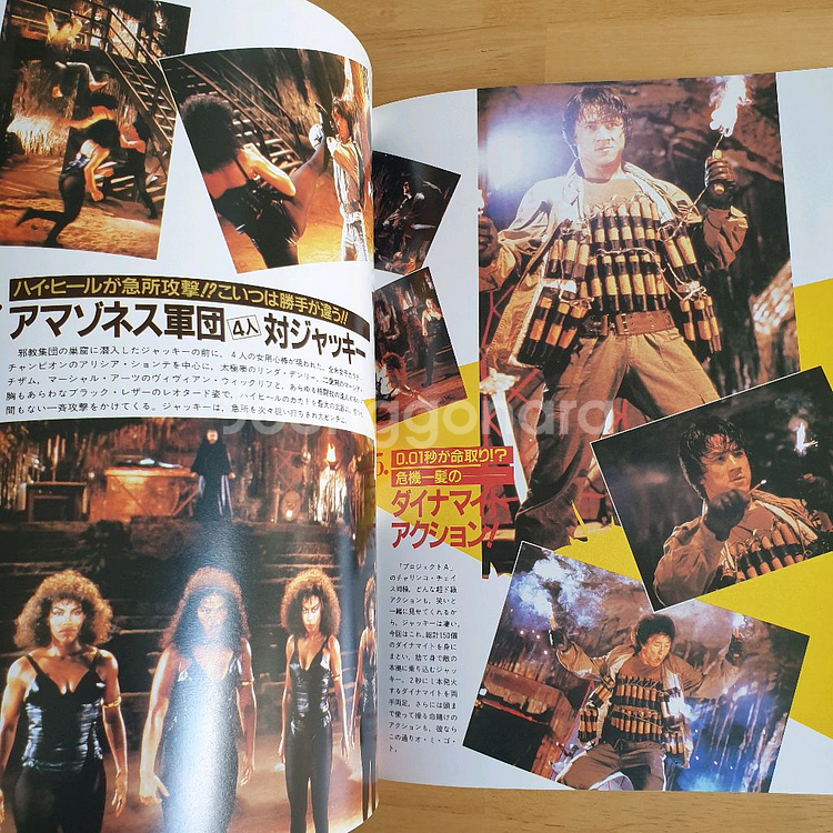 영화 용형호제 성룡 재키찬 일본영화팜플렛 고전영화 홍콩영화 일본소품 일본빈티지 쇼와레트로--8