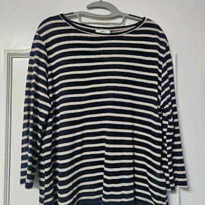 자주 jaju 스트라이프 7부 티셔츠 편의점 반값 택포 4천원