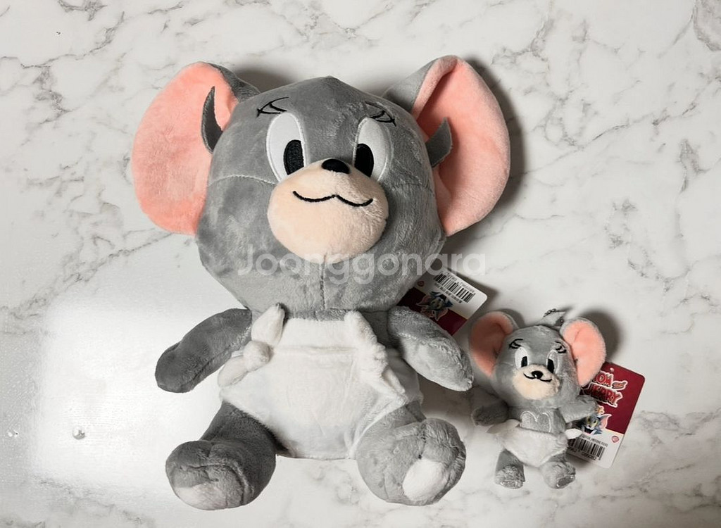 톰과제리 제리 아기사촌동생 터피 중형 인형& 터피 키링--0