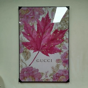 구찌 단풍 나무 감성 대형 그림액자 그림 액자 팝아트 인테리어소품 명품그림 명품액자 꽃 곰인형 콜라보 인테리어