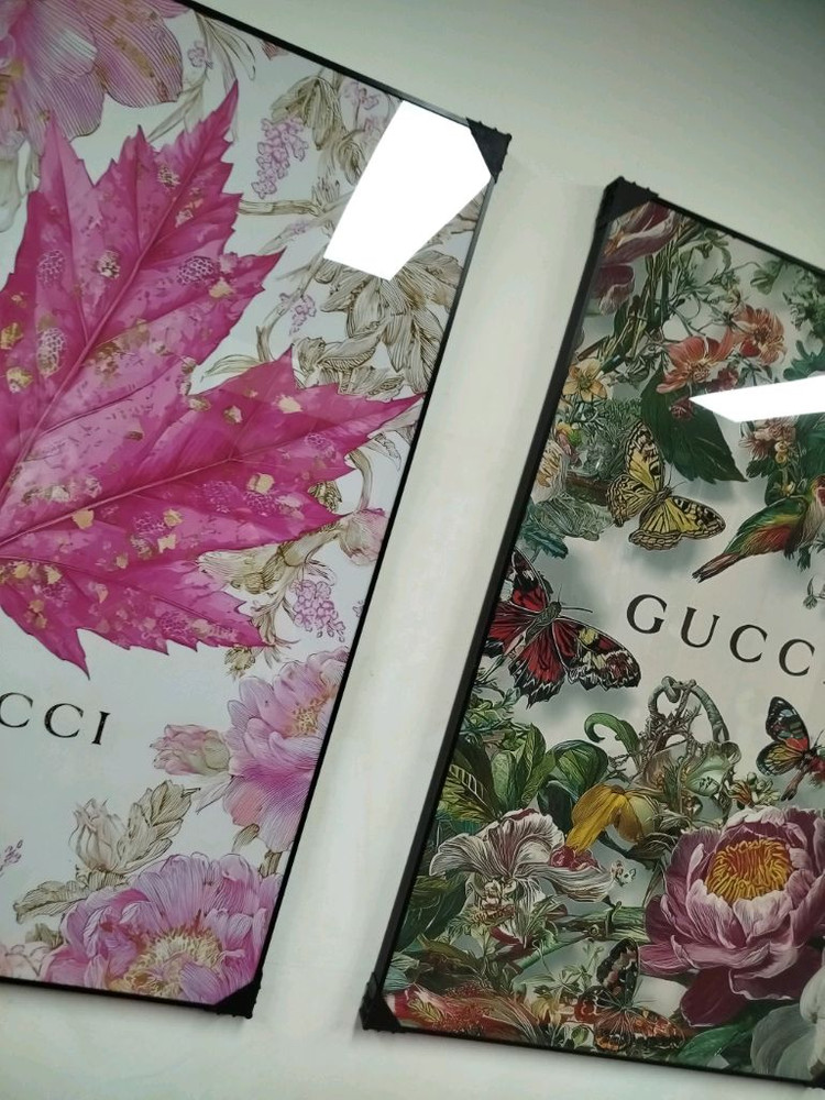 구찌 단풍 나무 감성 대형 그림액자 그림 액자 팝아트 인테리어소품 명품그림 명품액자 꽃 곰인형 콜라보 인테리어--6