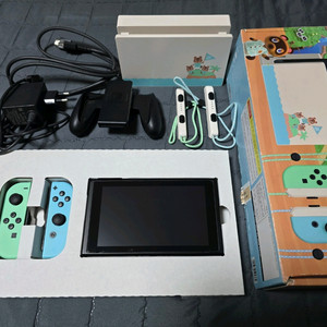 닌텐도스위치 동물의 숲 에디션(배터리개선판) 풀박스