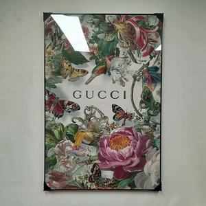 구찌 나비 새 나무 감성 대형 그림액자 그림 액자 팝아트 인테리어소품 명품그림 명품액자 꽃 곰인형 콜라보 인테리어