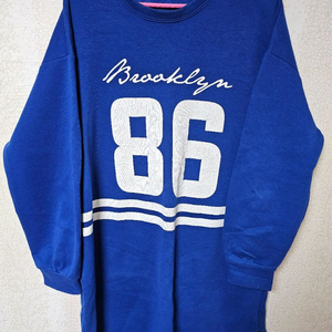 파란 86 긴팔티 가을겨울 빅사이즈 옷 상의