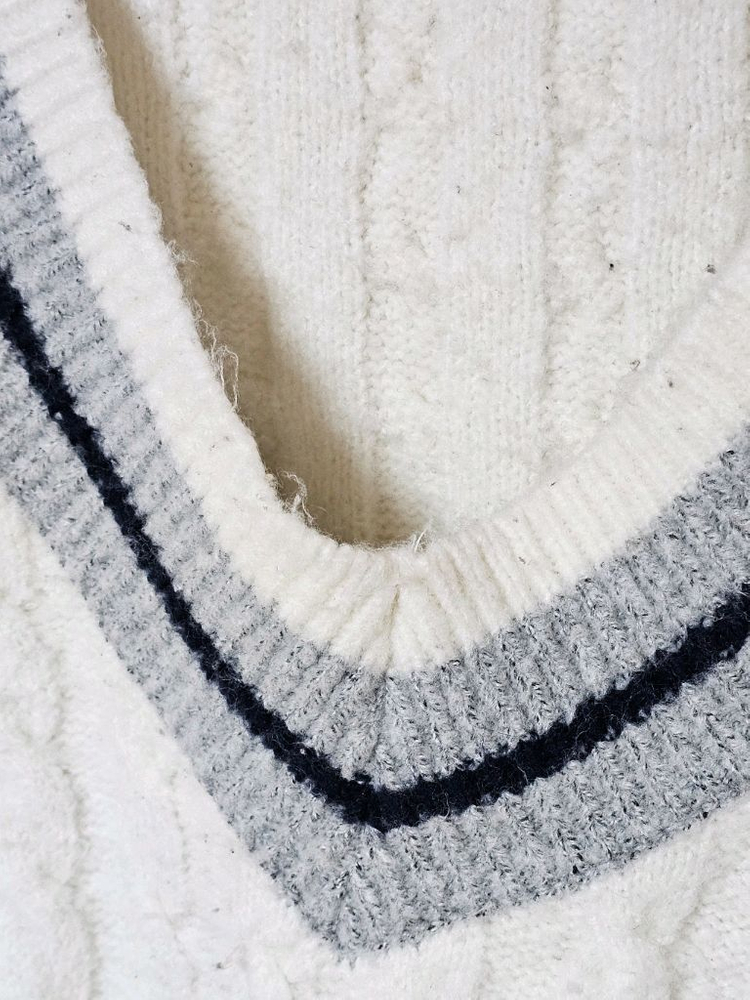 꽈베기 브이넥 니트 긴팔티 가을겨울 빅사이즈 옷 상의--3