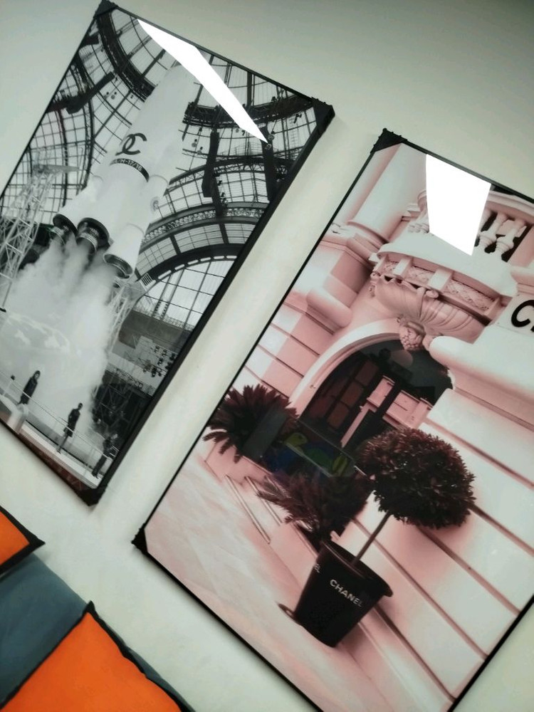 샤넬 우주선 로켓 대형 그림액자 그림 액자 팝아트 인테리어소품 명품그림 명품액자 꽃 곰인형 콜라보 인테리어--7