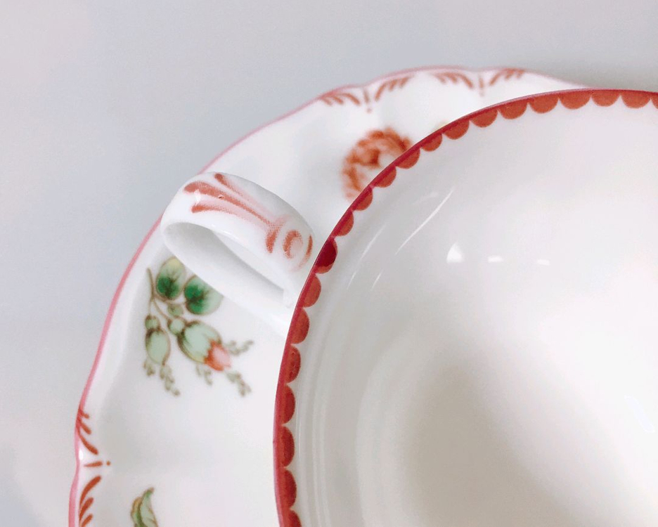 [1조 가격]단종 빈티지 니코(NIKKO) 핑크 로즈 패턴 찻잔 겸 커피잔--2