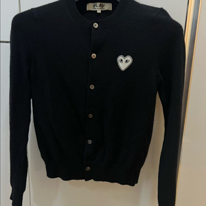 꼼데가르송 여성 화이트와펜가디건 S