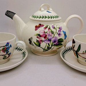 영국정품 포트메리온 Britain 티폿1.1L 찻잔2조(미사용