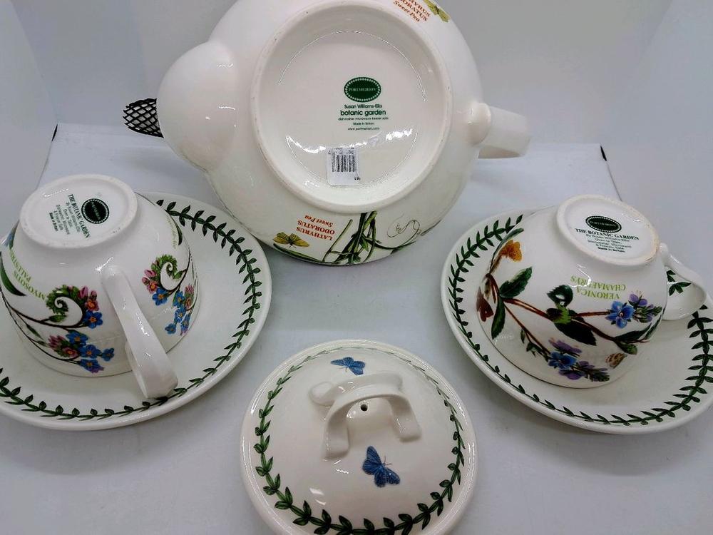 영국정품 포트메리온 Britain 티폿1.1L 찻잔2조(미사용--4