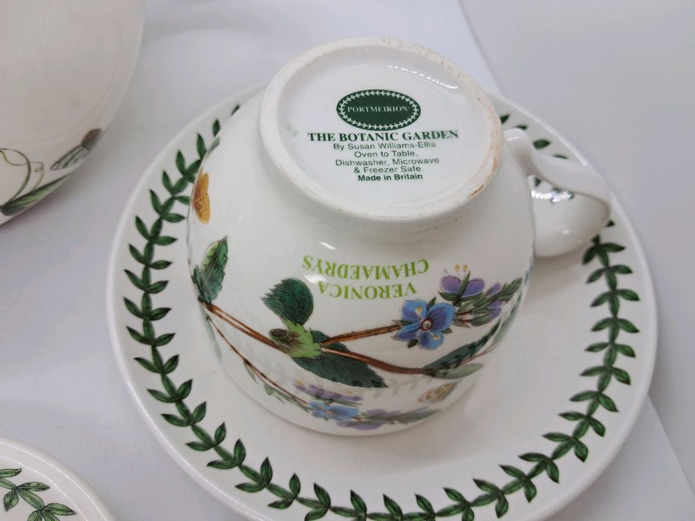 영국정품 포트메리온 Britain 티폿1.1L 찻잔2조(미사용--6