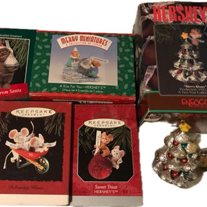 빈티지 허쉬 키세스 크리스마스 오너먼트 트리 장식