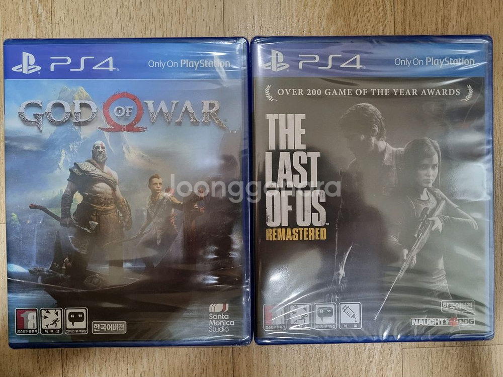 PS4 갓오브워, 라스트오브어스 리마스터 (미개봉)--0