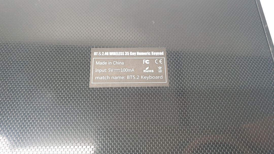 무선 숫자 키패드 BT5.2 이미지