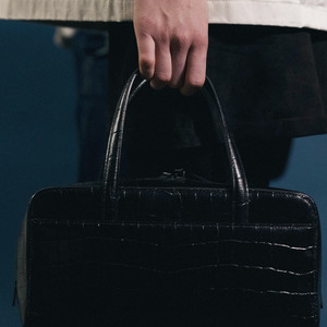 낫띵리튼 포켓 토트백 크로커 블랙