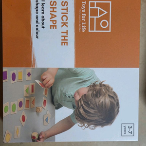 Toys for life 도형, 사과, 모양겹치기 교구 판매합니다.