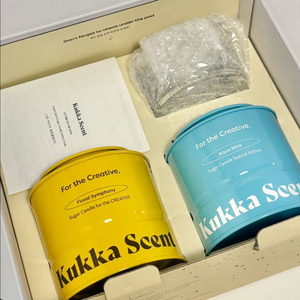 kukka 꾸까 슈가캔들 듀오 세트 새상품