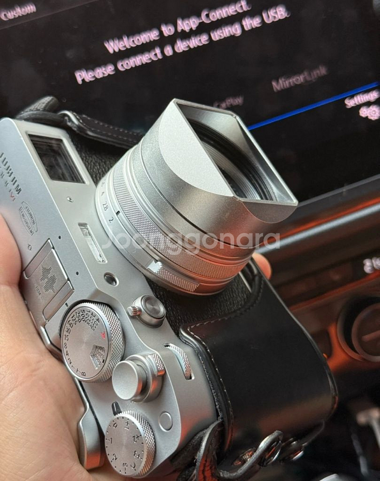 후지필름 X100vi 실버색상 + 가죽 케이스--1