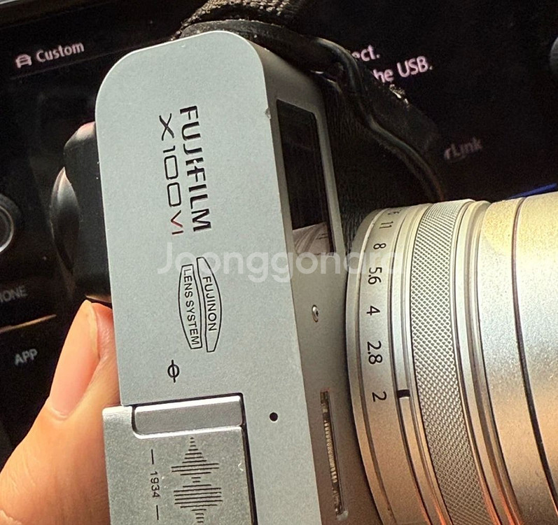 후지필름 X100vi 실버색상 + 가죽 케이스--3