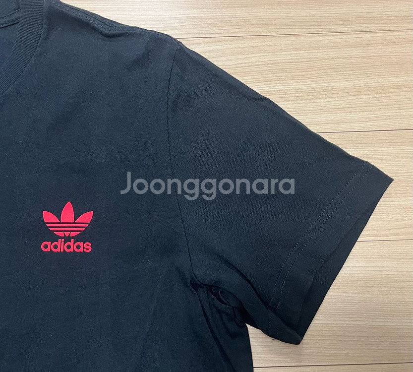 [L] 아디다스 반팔 티셔츠 검정--4