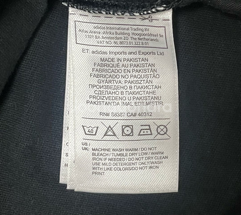 [L] 아디다스 반팔 티셔츠 검정--6