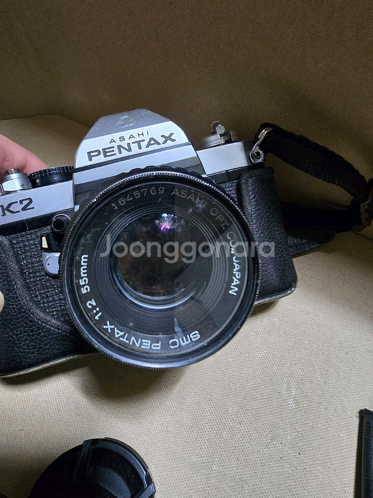 펜탁스 K2 필림카메라 + 렌즈 플래시 세트--0