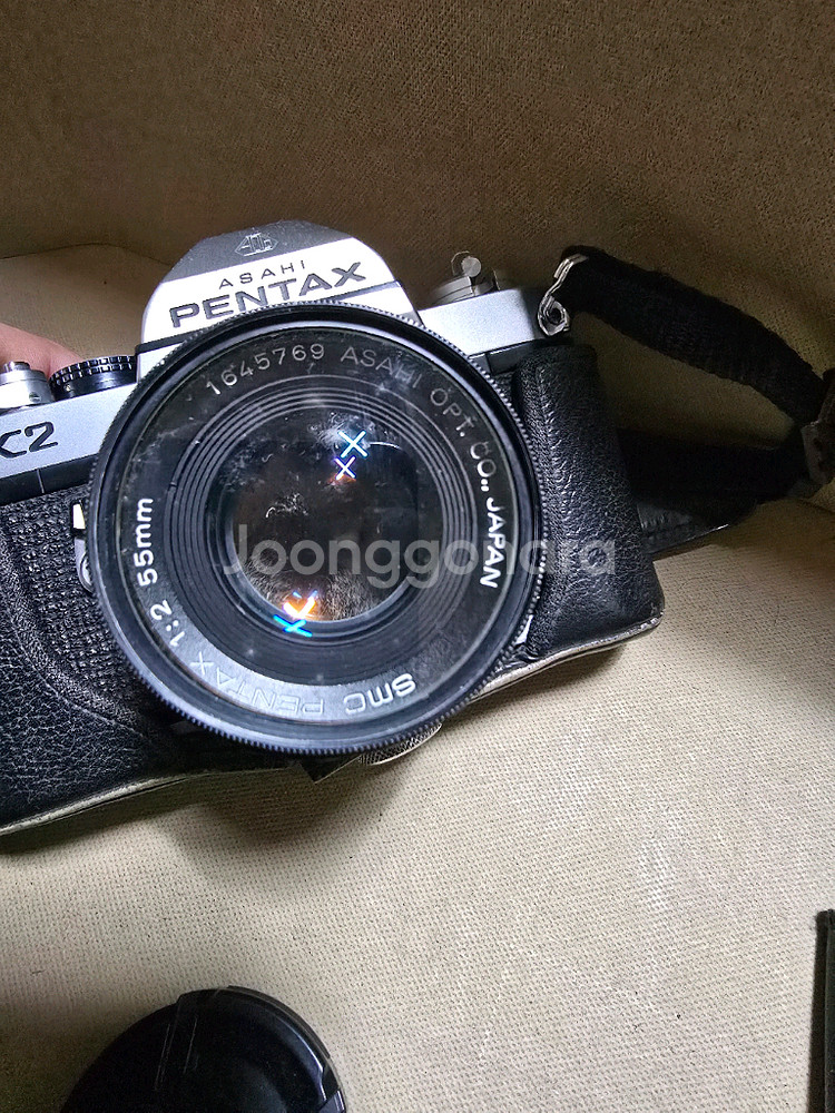 펜탁스 K2 필림카메라 + 렌즈 플래시 세트--3