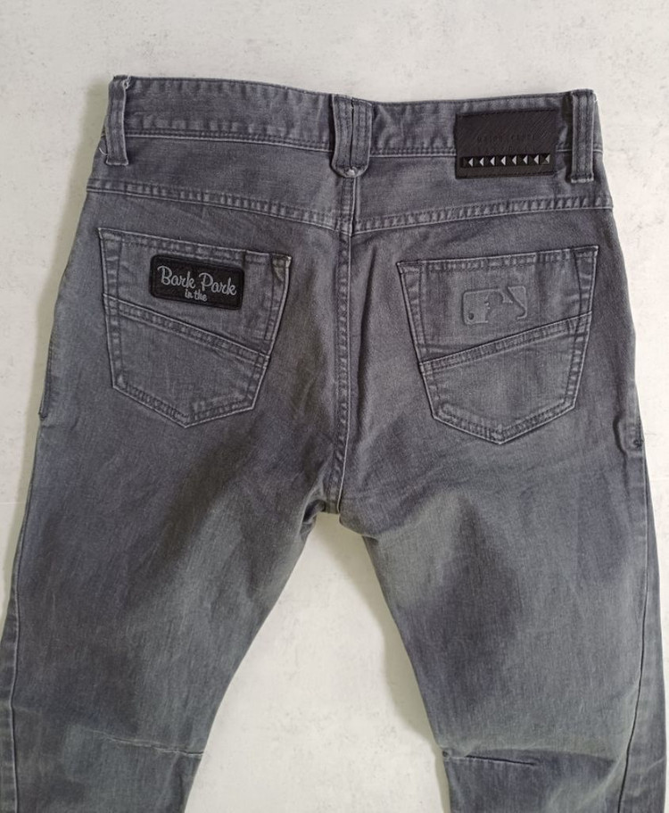 MLB 뉴욕양키스 슬림핏 데님 그레이진(사방스판31) 이미지