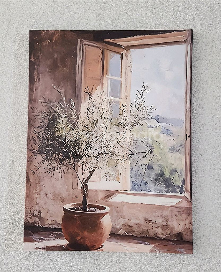 새상품)원목 프레임 캔버스 그림액자 인테리어소품--0