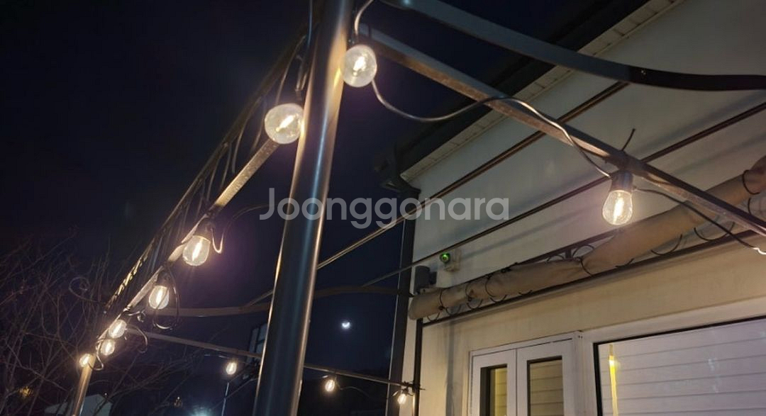 태양광 LED 줄 조명 15구, 10m (새상품)--0