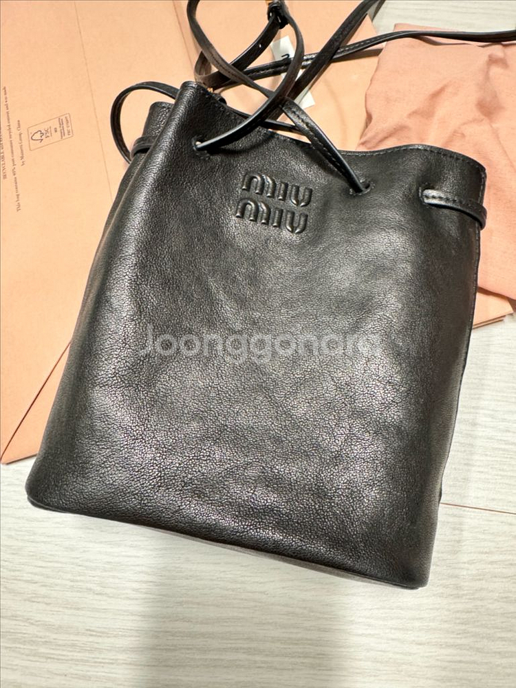 미우미우 나파가죽 미니백--0