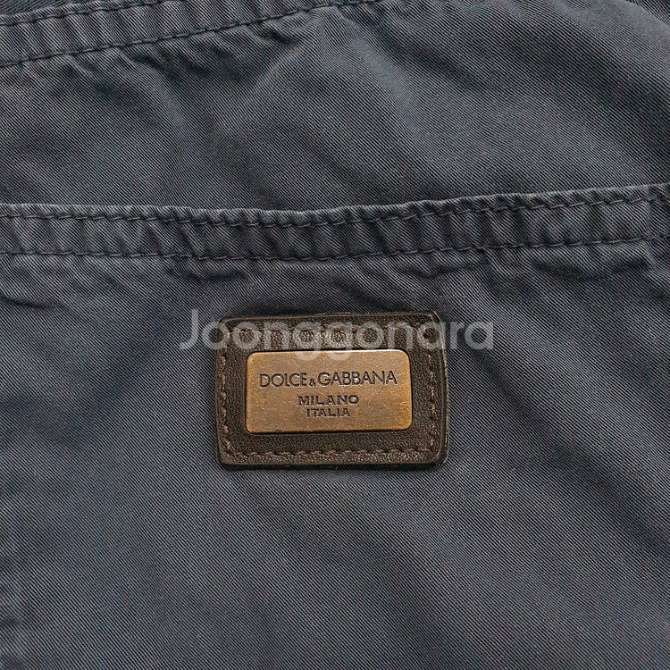 돌체앤가바나 네이비색 플레이트 치노팬츠 48사이즈 32 33--6