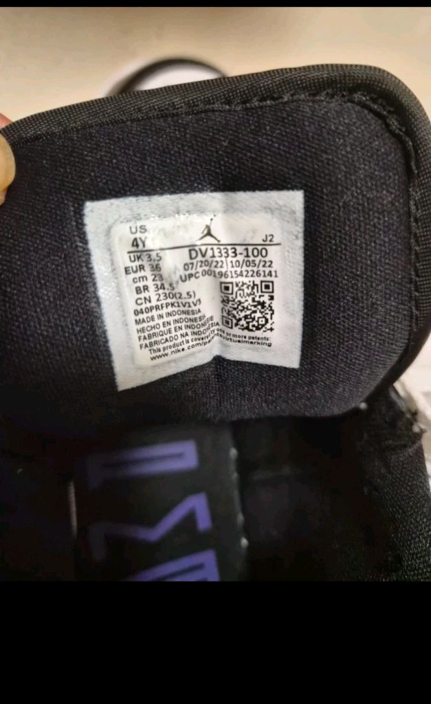 나이키 조던 DV1333-100 흰검 운동화 230mm--3