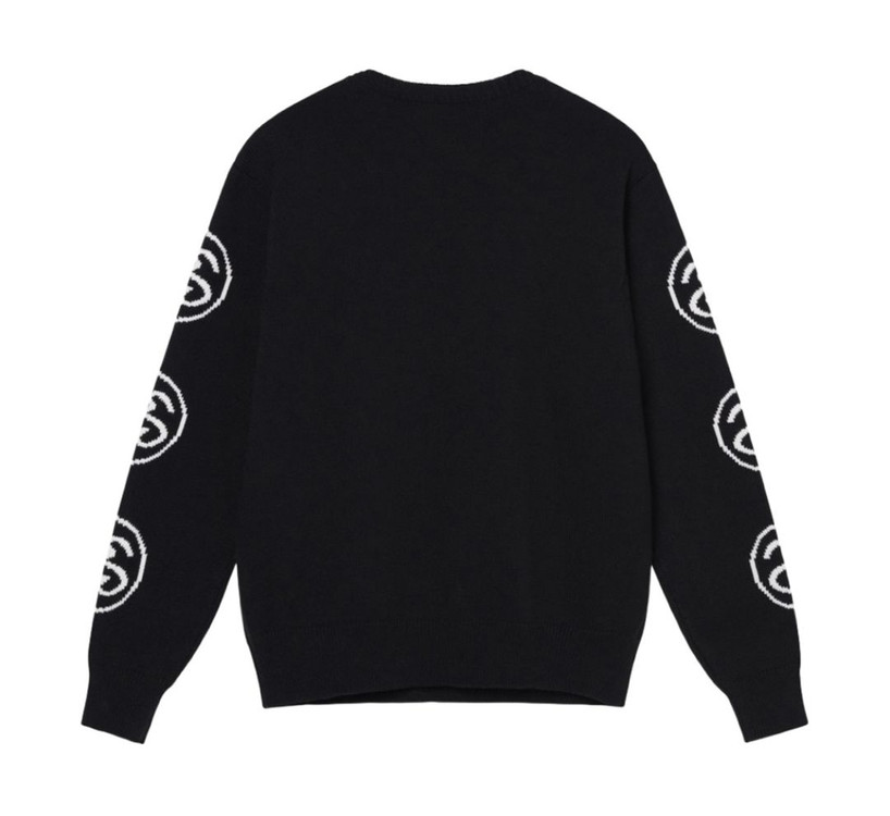 스투시 SS 링크 스웨터 블랙 S 이미지