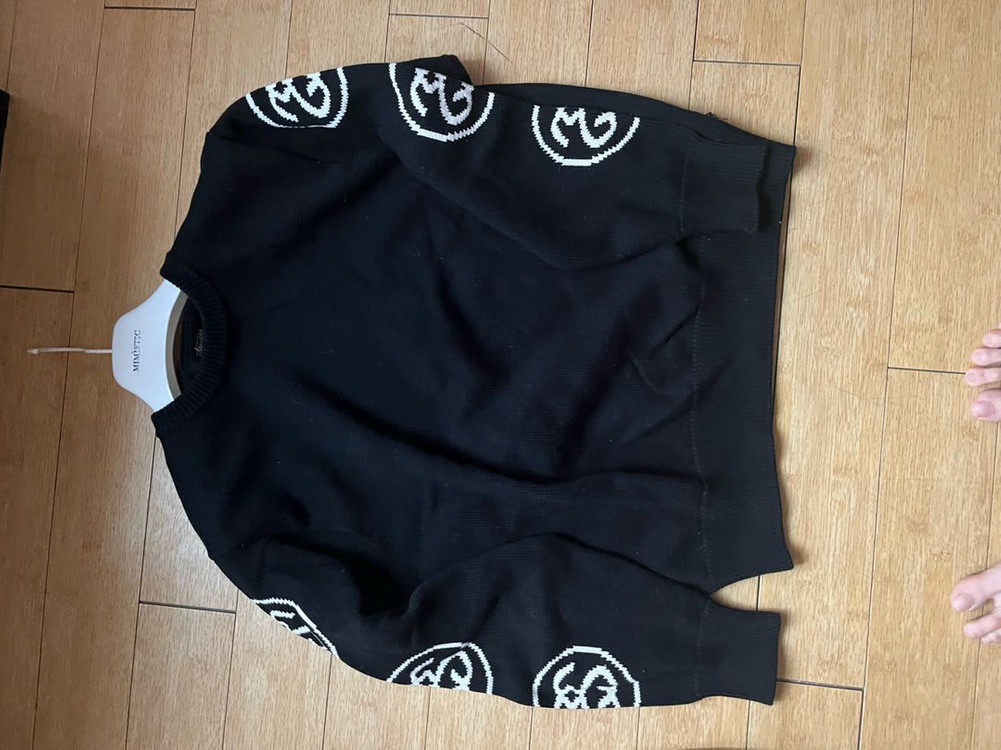 스투시 SS 링크 스웨터 블랙 S 이미지