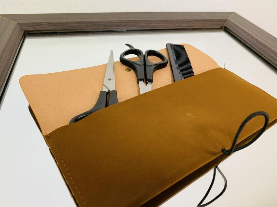 새 초보자용 미용 가위 세트 1번 헤어 틴닝 선물--8