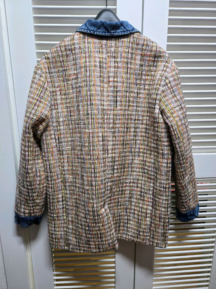 산드로 크리스틴 멀티 트위드 데님 자켓 34--7