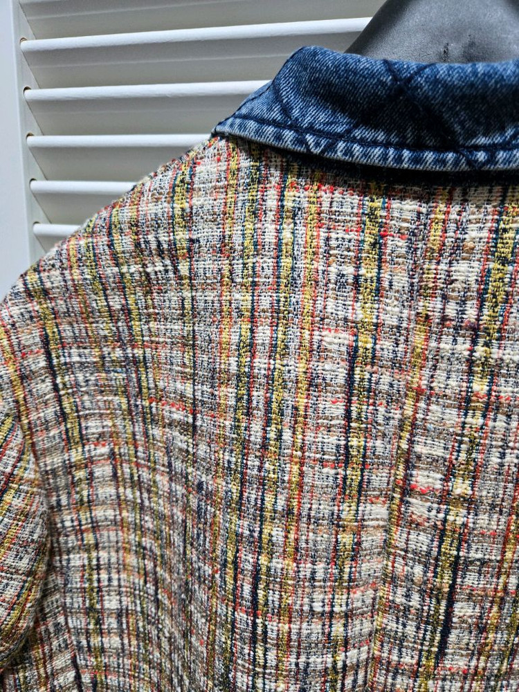 산드로 크리스틴 멀티 트위드 데님 자켓 34--8